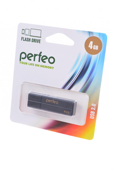 USB Flash накопитель Perfeo PF-C01G2B004 USB 4GB, черный
