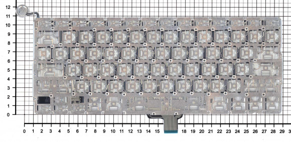 Клавиатура для ноутбука Apple MacBook A1342 2009, 2010, белая 13.3", плоский Enter