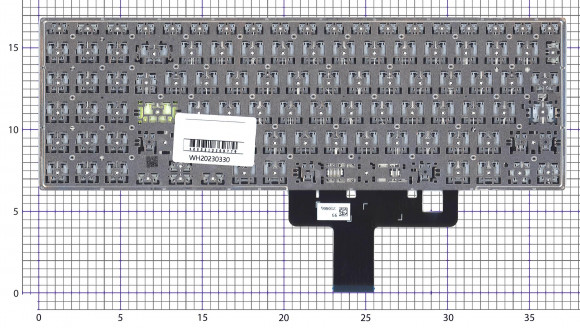 Клавиатура для ноутбука Asus Vivobook X521 серебристая