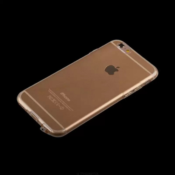 Силиконовый чехол "LP" для Apple iPhone 6, 6S TPU, желтый (коробка)