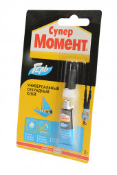 Клей "Момент - Супер гель", 3 г., BL1 (874569) Клей "Момент - Супер гель", 3 г., BL1 (874569)