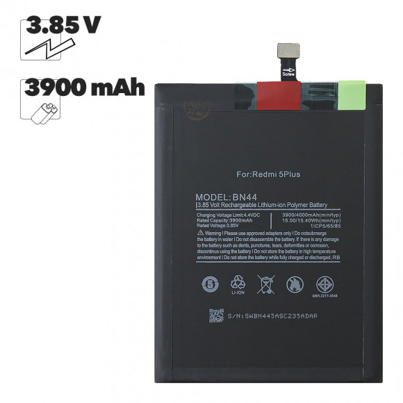 АКБ Xiaomi Redmi 5 Plus (BN44) 100% Filling Capacity