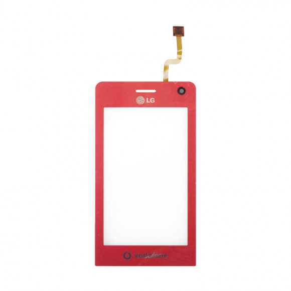 Сенсорное стекло (тачскрин) для LG KU990, KE990, розовый