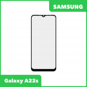 Стекло для переклейки Samsung SM-A226B Galaxy A22s (черный)