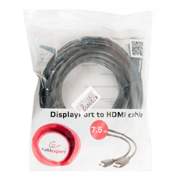 Кабель Cablexpert CC-DP-HDMI-7.5M