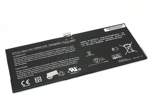 Аккумулятор (батарея) для ноутбука MSI W20 3M-013US (BTY-S1J) 3.7В, 9000мАч, оригинал, черная
