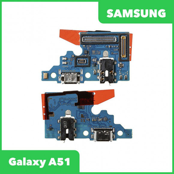 Системный разъем (разъем зарядки) для Samsung Galaxy A51 (A515F) и разъем гарнитуры, микрофон