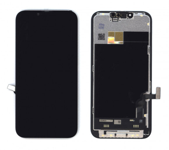 Дисплей Amperin для Apple iPhone 13 в сборе с тачскрином (Soft Oled) черный