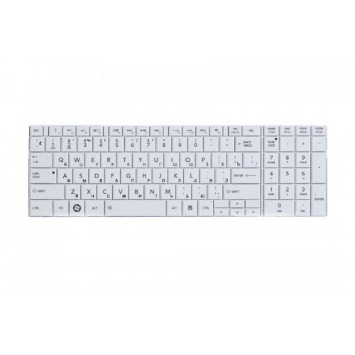 Клавиатура для ноутбука TOSHIBA Satellite L50 белая в рамке РУССКАЯ РАСКЛАДКА
