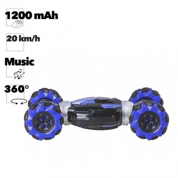 Радиоуправляемая машинка HYPER ACTIVES STUNT 4D-4, синий