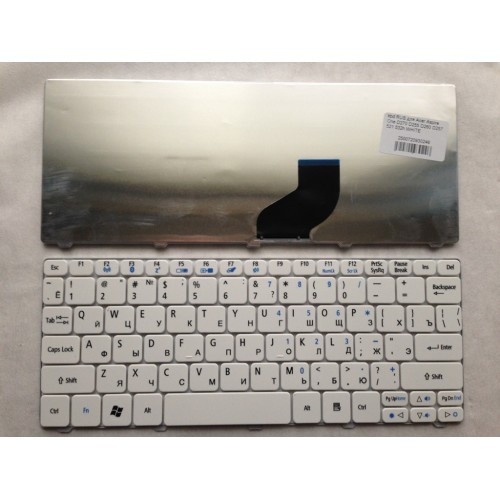 Клавиатура для ноутбука Acer Aspire One D270 D255 D260 D257 521 532h WHITE. РУССКАЯ РАСКЛАДКА