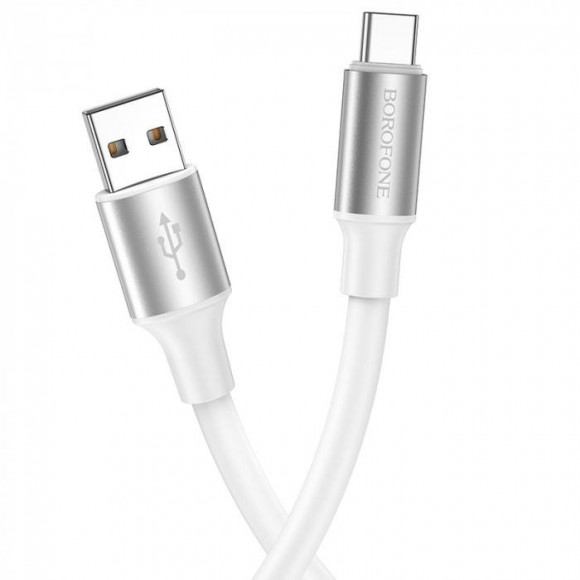 Кабель USB BOROFONE BX82 для Type-C, 3.0A, длина 1м, белый