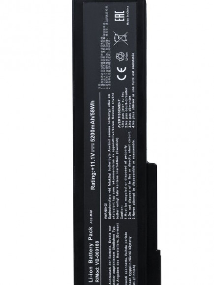 Аккумулятор (батарея) A32-M50, A33-M50 для ноутбука Asus X55, M50, G50, N61, M60, N53, M51, G60, G51, 11.1, 5200мАч черный (OEM) Аккумулятор (батарея) A32-M50, A33-M50 для ноутбука Asus X55, M50, G50, N61, M60, N53, M51, G60, G51, 11.1, 5200мАч черный (OEM)