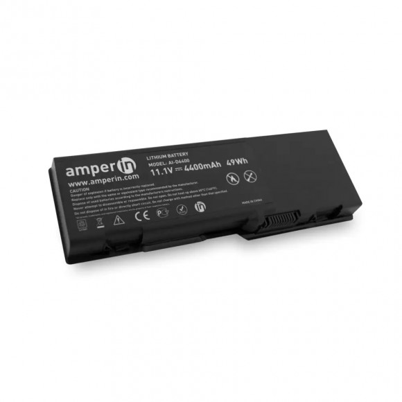 Аккумулятор (батарея) Amperin AI-D6400 для ноутбука Dell Inspiron 6400, 11.1В, 4400мАч, 49Wh, черный