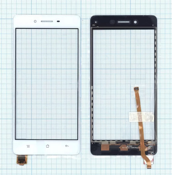 Сенсорное стекло (тачскрин) для Oppo F1, белый