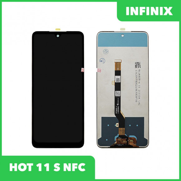 LCD дисплей для Infinix Hot 11S NFC в сборе с тачскрином, Premium Quality, черный