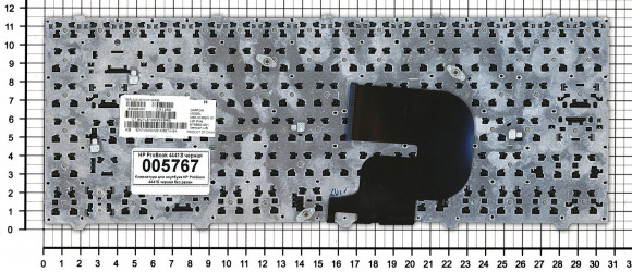 Клавиатура для ноутбука HP ProBook 4341S, 4340S, черная без рамки Клавиатура для ноутбука HP ProBook 4341S, 4340S, черная без рамки