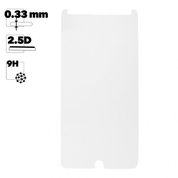 Защитное стекло "LP" для Meizu 15 Plus Tempered Glass 0.33 мм, 2.5D, 9H (ударопрочное)