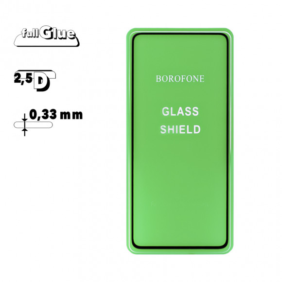 Защитное стекло Borofone E. S. F. S. S. T. G. 2.5D для Xiaomi Mi 10T 5G 0.33 мм, черное