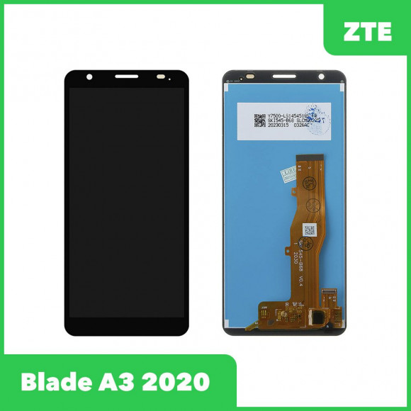 LCD дисплей для ZTE Blade A3 2020 в сборе с тачскрином (черный)