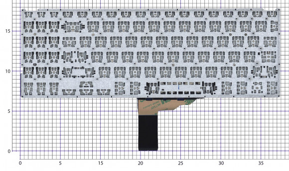 Клавиатура для ноутбука Asus Pro P3540, X545 черная с подсветкой