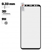 Защитное стекло LP для Samsung Galaxy S8 Plus 3D Full Glue Glass с рамкой 0, 33 мм, 9H, черное