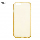 Силиконовый чехол "LP" для Apple iPhone 6, 6S TPU, желтый (коробка)