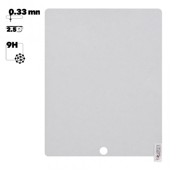Защитное стекло LP для iPad 2 (A1395, A1396, A1397), iPad 3 (A1416, A1430, A1403), iPad 4 (A1458, A1459, A1460) Tempered Glass 2.5D 0, 33 мм, 9H (удар