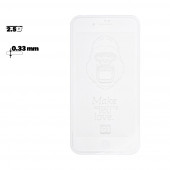 Защитное стекло Hoco Flash Attach Full Screen Silk Glass Apple iPhone 7 Plus, 8 Plus (G1) рамка, белое