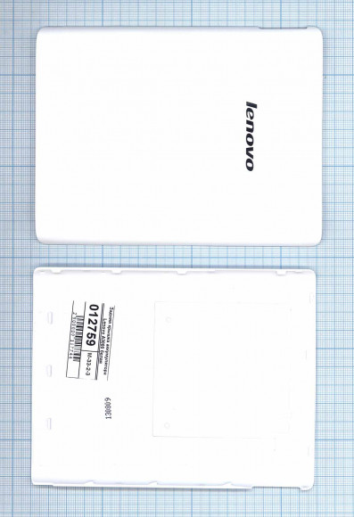 Задняя крышка аккумулятора для планшета Lenovo IdeaTab (A3000), белая