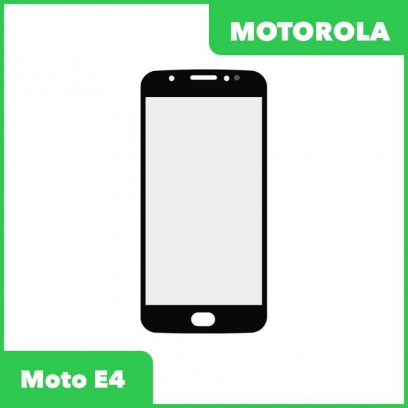 Стекло + OCA пленка для переклейки Motorola Moto E4 (XT1762), черный
