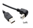 Кабель USB 2.0 на USB-B угол влево 1 м