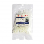Стяжка кабельная BNH, неоткрывающаяся, 2,5 мм Ш, 100 мм Д, 100 шт, материал: нейлон, цвет: белый Стяжка кабельная BNH, неоткрывающаяся, 2,5 мм Ш, 100 мм Д, 100 шт, материал: нейлон, цвет: белый