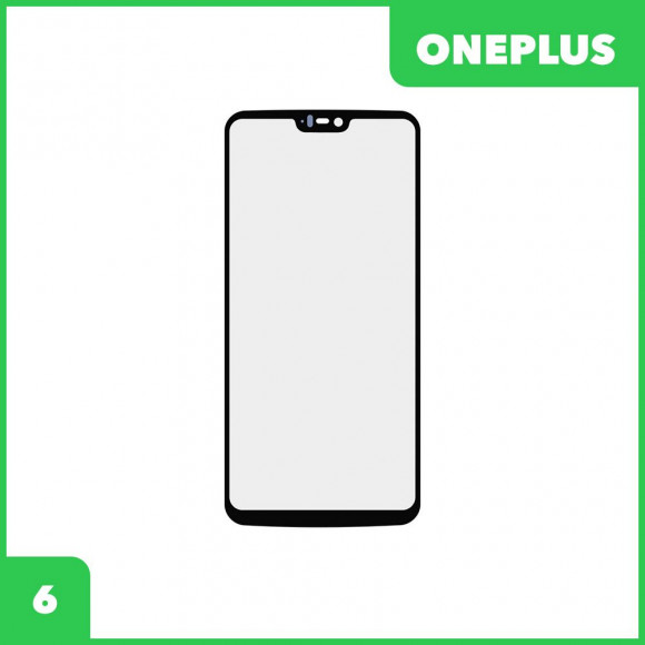 Стекло + OCA пленка для переклейки OnePlus 6, черный