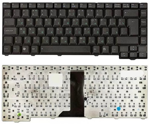 Клавиатура для ноутбука Asus F3, X53, черная 28pin