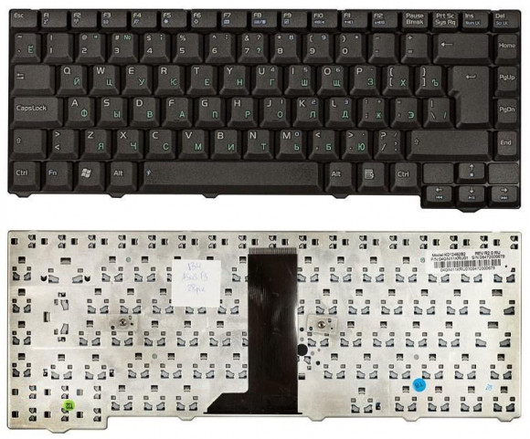Клавиатура для ноутбука Asus F3, X53, черная 28pin