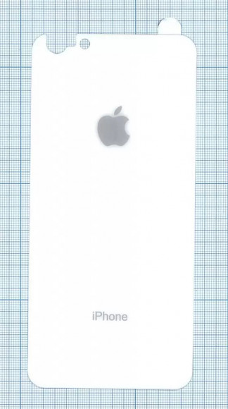 Защитное заднее стекло для Apple iPhone 6, 6S Plus, белое