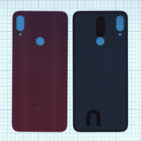 Задняя крышка корпуса для Xiaomi Redmi Note 7 Pro, красная