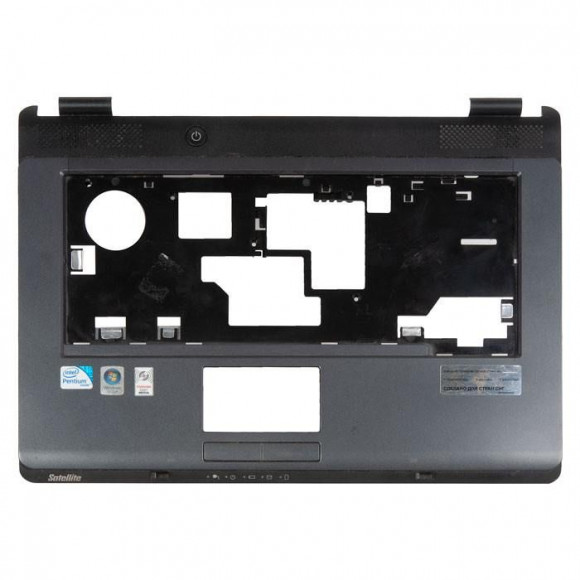 Палмрест (верхняя часть корпуса) Toshiba Satellite A300, A300D, L300, L300D, A305 серый, без тачпада, потертости, царапины