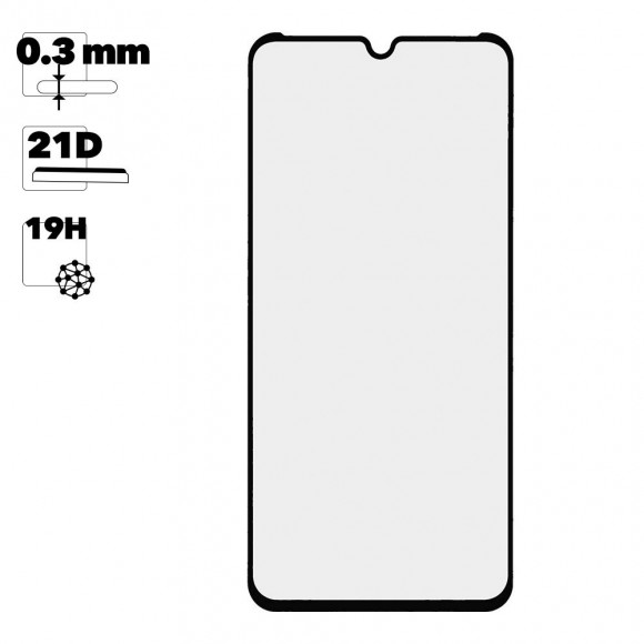 Защитное стекло для Xiaomi Redmi 8 Full Curved Glass 21D 0, 3 мм (оранжевая подложка)