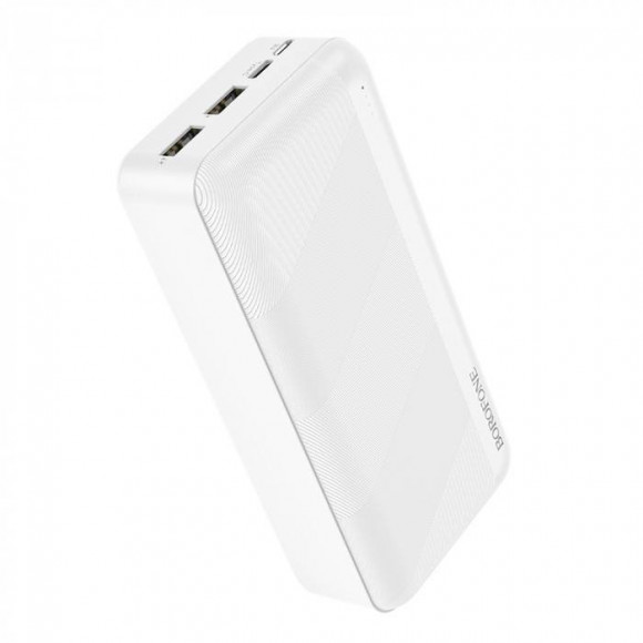 Внешний аккумулятор BOROFONE BJ27B Pindar Power bank, 2.1А (30000mAh), белый