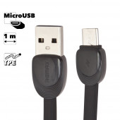 USB кабель Remax Shell Series Cable RC-040m MicroUSB, черный USB кабель Remax Shell Series Cable RC-040m MicroUSB, черный