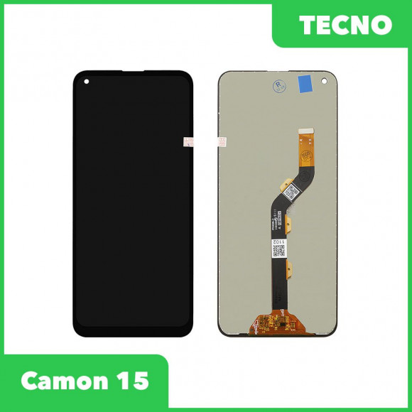 LCD дисплей для Tecno Camon 15 в сборе с тачскрином (черный)