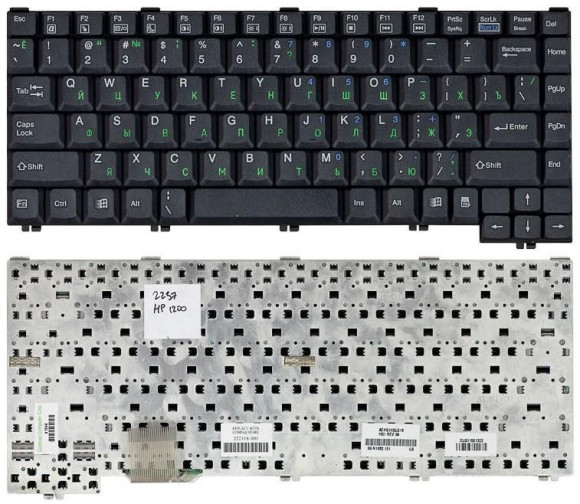 Клавиатура для ноутбука HP Compaq Presario 1200, 1600, черная