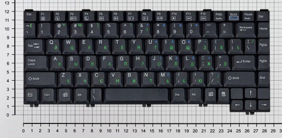 Клавиатура для ноутбука HP Compaq Presario 1200, 1600, черная Клавиатура для ноутбука HP Compaq Presario 1200, 1600, черная