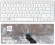 Клавиатура для ноутбука ноутбука Parkard Bell EasyNote NM85 NM87, белая Клавиатура для ноутбука ноутбука Parkard Bell EasyNote NM85 NM87, белая