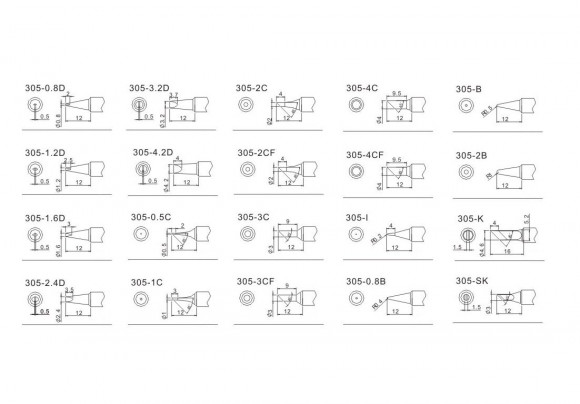 Жало для паяльника Quick 305-1C (Quick 305-1C) Жало для паяльника Quick 305-1C (Quick 305-1C)