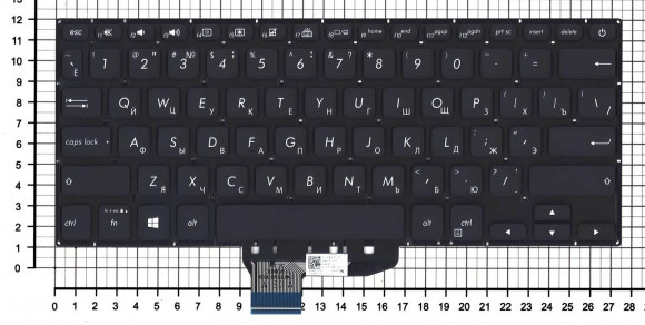 Клавиатура для ноутбука Asus VivoBook S430FA, X430 черная Клавиатура для ноутбука Asus VivoBook S430FA, X430 черная