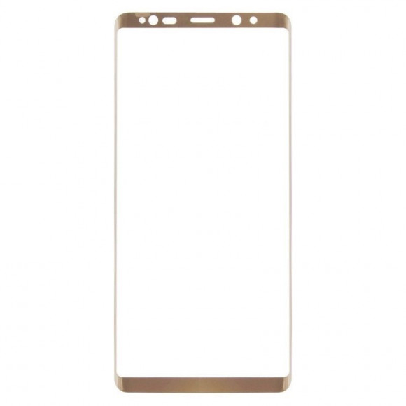 Защитное стекло Tempered Glass 3D для Samsung Galaxy Note8 (золотое)