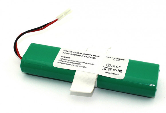 Аккумулятор для Moneual MBOT 900, MBOT 950, ETA Raggio 14.4V 2900mAh